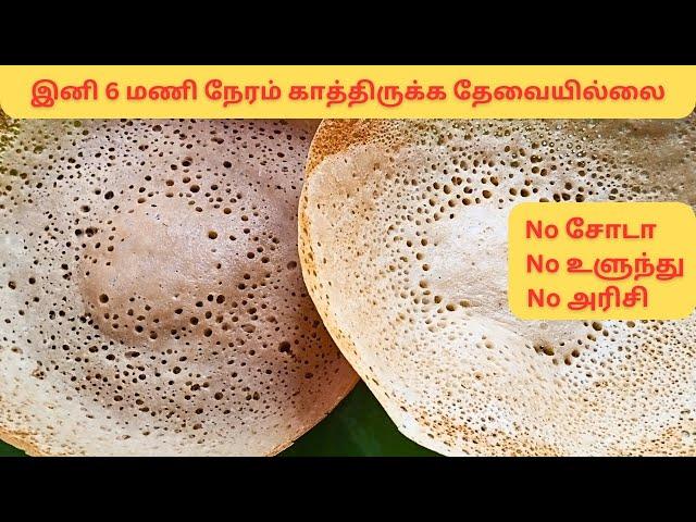 10 நிமிடத்தில் சுவையான ஆப்பம் ஒருமுறை இப்படி செய்து பாருங்க|| Instant Wheat Appam Recipe in Tamil