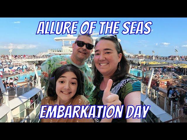 Embarkation Day! Royal Caribbean's Allure Of The Seas! All The Info And All The Fun! What A Ship!