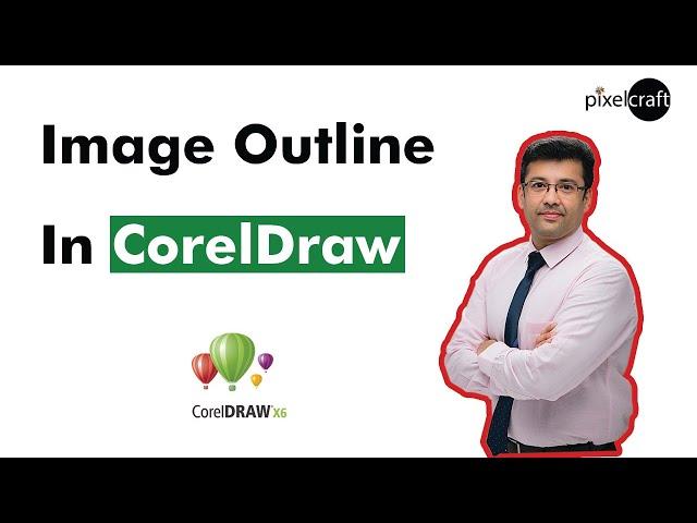 How to create an outline of an image in CorelDraw, Tracing image to create outline within CorelDRAW