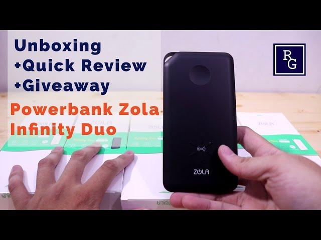Giveaway Time - Unboxing dan Quick Review Powerbank Zola Infinity Duo
