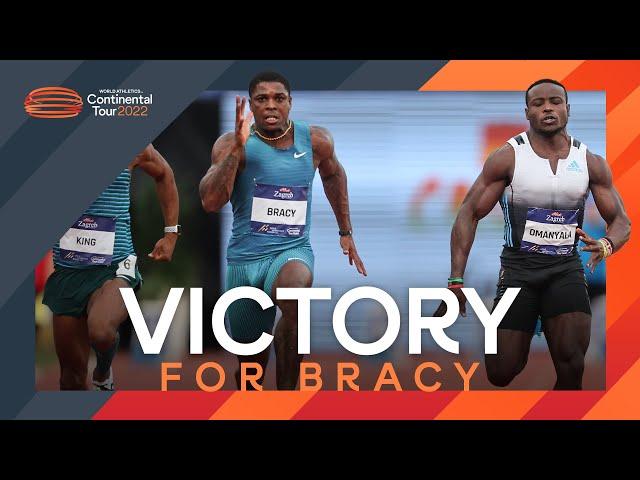 Marvin Bracy cruises to 9.97 victory | Continental Tour Gold 2022 Zagreb