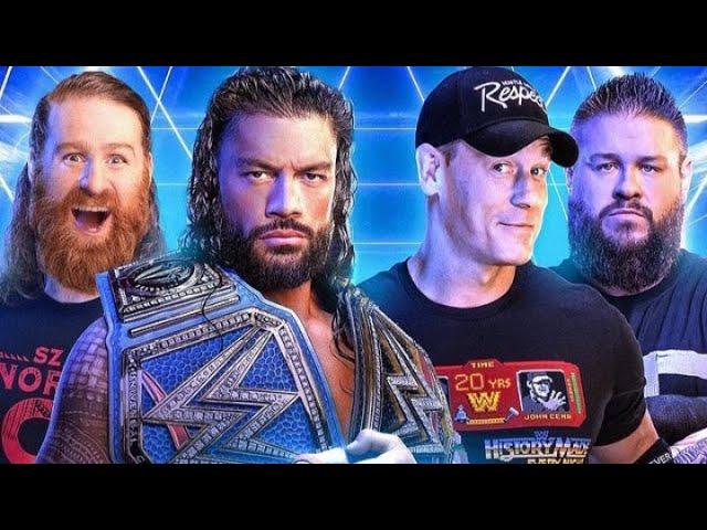 WWE 2K22 Roman Reigns & Semi Zayn vs Kevin Owens & John Cena Smackdown | wwe 2k22 live stream