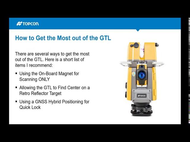 Tips and Tricks for the Topcon GTL-1003