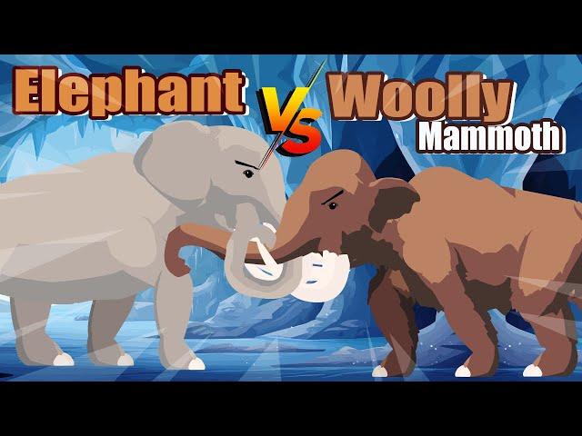 Woolly Mammoth vs Elephant | Modern vs Prehistoric Animals [S1] | Animal Animation