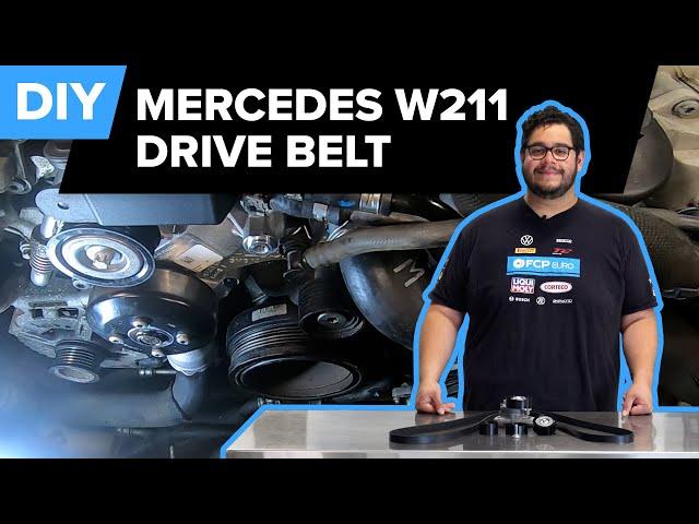 Mercedes E63 AMG Drivebelt Replacement DIY (Mercedes W211 E55 AMG, W204 C63 AMG, C209 CLK55 AMG)