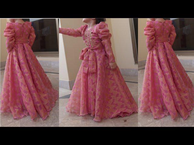 How To Make Princess Maxi Long Baby Frock.