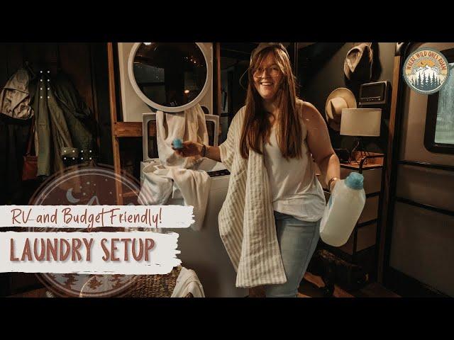 Budget Friendly Laundry Set Up in your RV