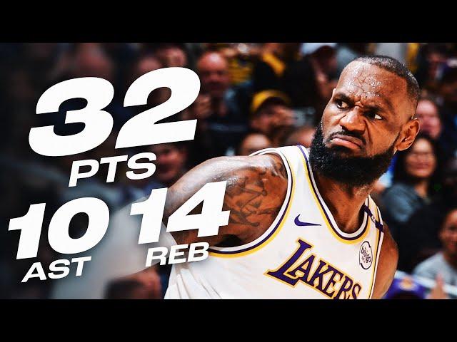 LEBRON JAMES TAKES OVER WITH 32-PT TRIPLE-DOUBLE   | October 26, 2024