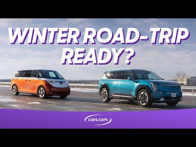 Cold-Weather EV Efficiency Test: 2025 Volkswagen ID. Buzz Vs. 2024 Kia EV9