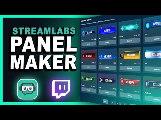 How to Make TWITCH PANELS with STREAMLABS Panel Maker