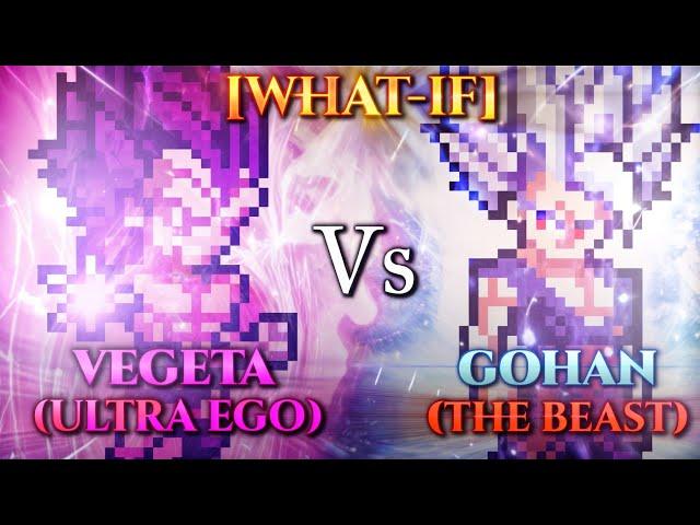 [WHAT IF] GOHAN BEAST VS VEGETA ULTRA EGO | SPRITE ANIMATION