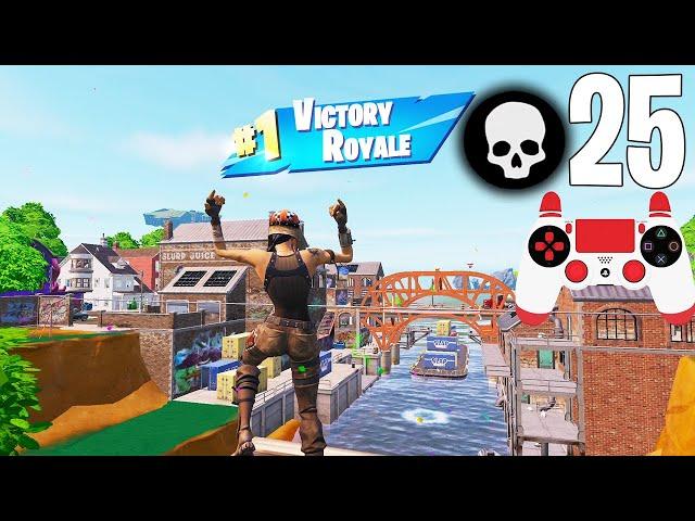 25 Elimination Solo Squads Gameplay "Building” Win (Fortnite Chapter 4)