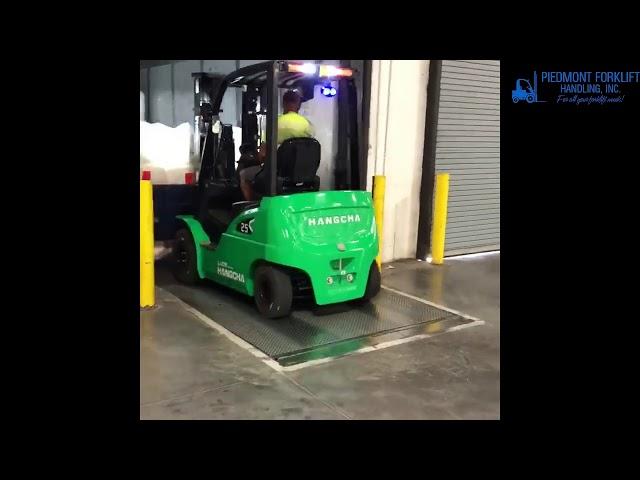 Lithium Ion Battery Forklift in operation