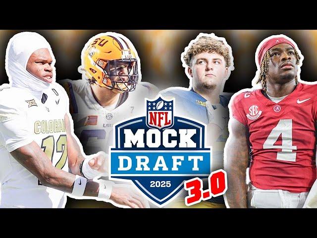 2025 NFL First Round Mock Draft For All 32 Picks! 3.0! (Mid-Season Predictions)