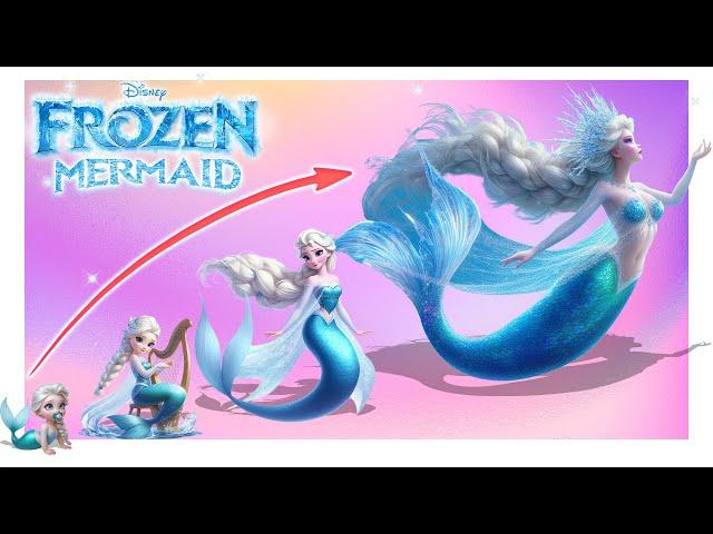 Elsa's enchanting transformation: From Frozen to Mermaids! | Shiny Cartoon