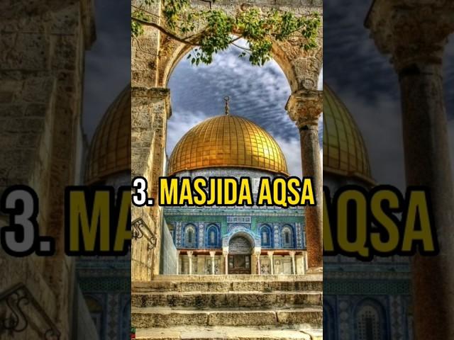 TOP 3 HOLY PLACES FOR MUSLIMS #ISLAMIC #INFO #factshorts