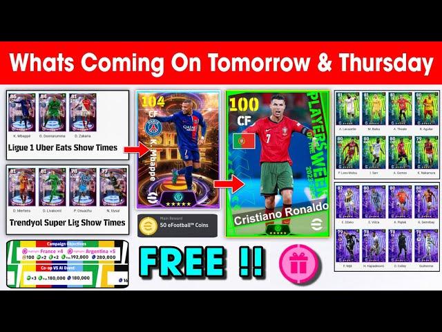 What Is Coming On Tomorrow Monday & Next Thursday In eFootball 2024 Mobile !! Free eFootball Coins 