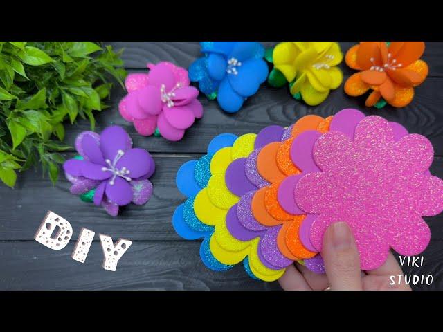 Easy Flower Crafts: Make Amazing Foam Flowers with this Tutorial