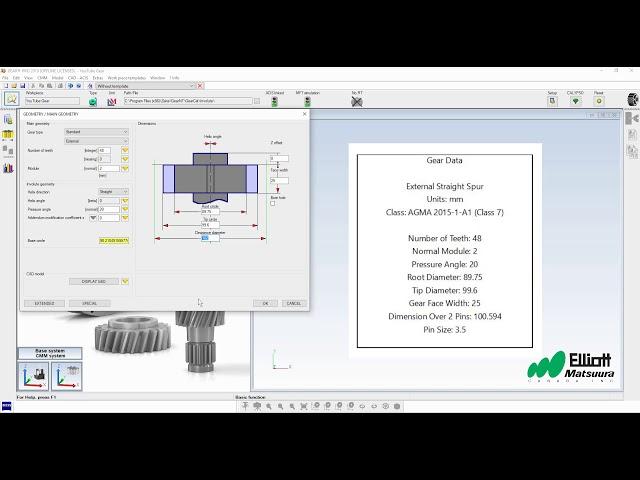 Zeiss GearPro: Configuring a Simple Involute