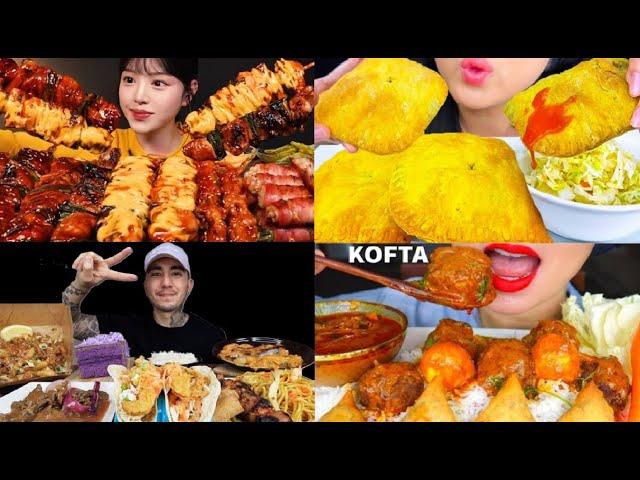 Flavour the World in 4K Mukbang Compilation ASMR Crunchy Big Bites Satisfying Eating Sounds