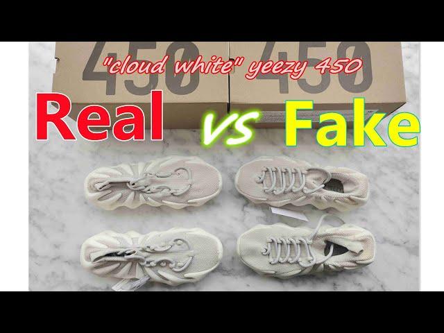 REAL vs FAKE "Cloud White" yeezy 450 Review