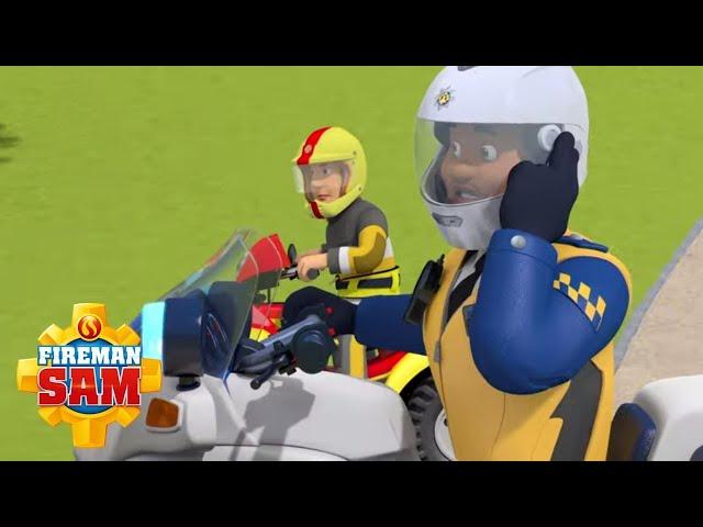 Sam & Malcolm Bike Chase! | Season 12 | Fireman Sam Official | Kids cartoon