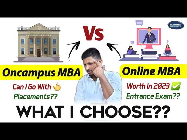 Oncampus MBA Vs Online MBA | Worth in 2023? | Online MBA Vs Offline MBA | MBA Admission 2023