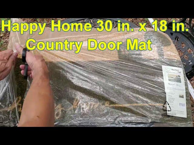 Rubber-Cal Happy Home 30 in. x 18 in. Country Door Mat