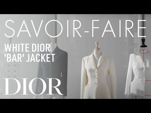 White Dior 'Bar' Jacket Savoir-Faire