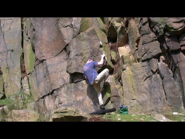 Stronstrey Bank Quarry - Phat Naendel Direct (6C) first ascent