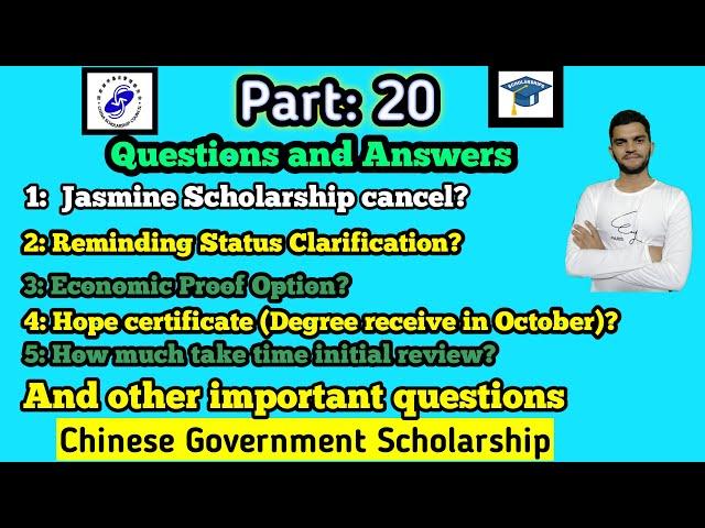 China Scholarship Student questions Part 20 || CSC Guide Official