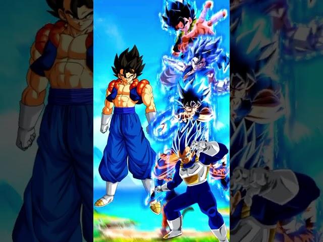 gogito vs goku, gogeta, vegito and Vegeta who is stronger #shorts #dbs