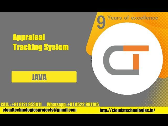 Appraisal Tracking System | Cloud Technologies | IEEE Projects Hyderabad | Ameerpet