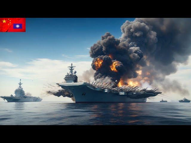 BIGGEST US F-16 AIR ATTACK AGAINST CHINA! China's largest aircraft carrier sank near Beijing!