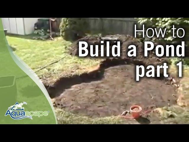 How to Build a Pond Part 1