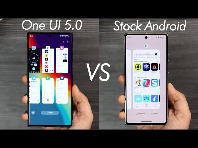 Samsung One UI 5.0 vs Stock Android 13 - Which Has Better Animations?