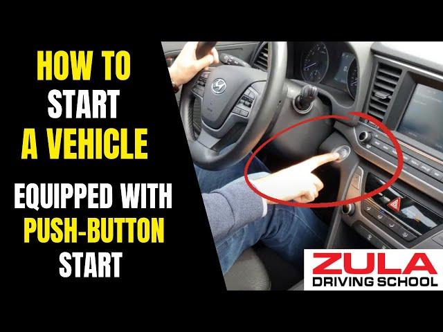 Learn to Drive - How to start a car (equipped with push-button start)