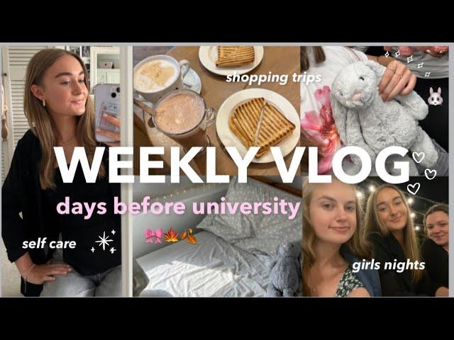 weekly vlog | shopping trips, girls night, prepping for uni & self care