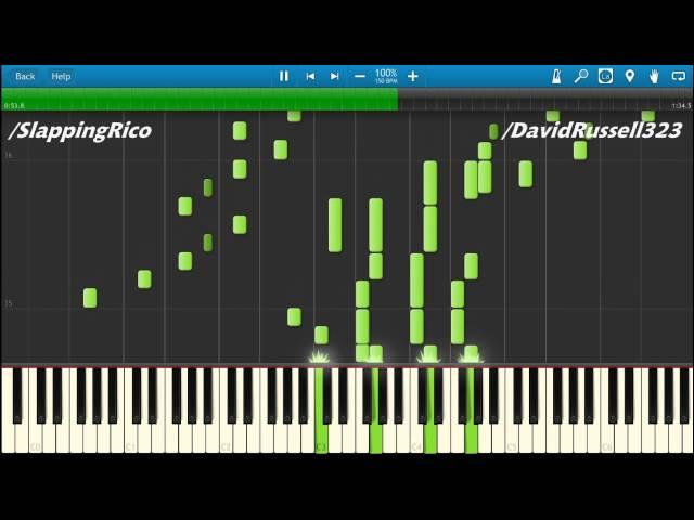 David Russell arr, Internet Explorer Anime Theme - Piano - Synthesia