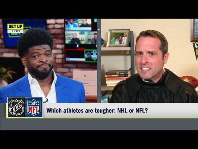 Judge Dan Graziano rules that NHL athletes are tougher than NFL athletes ‍️  | Get Up