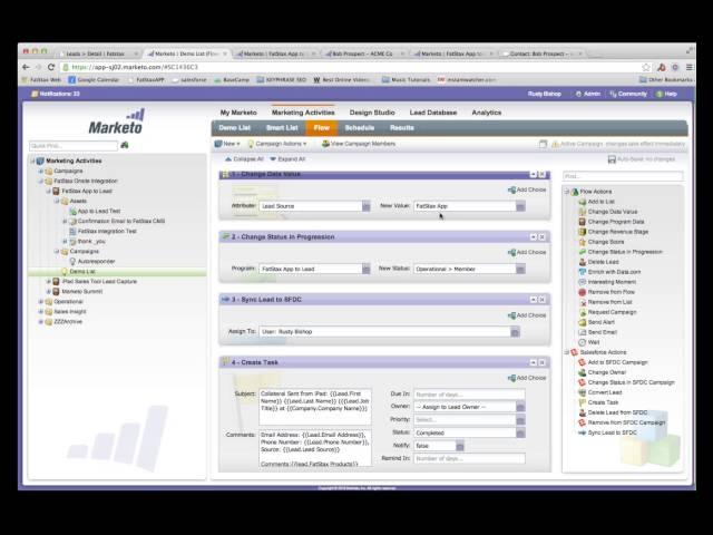 Custom Mobile Sales Tool to Marketo to SFDC - FatStax