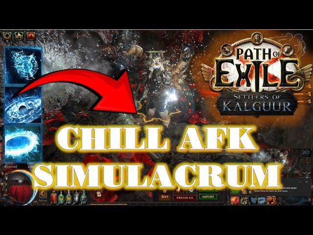 [POE 3.25] CHILL AFK Build. Some mechanic explained and how I plan to improve this build.