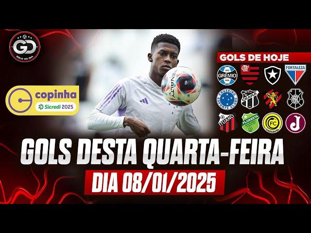 ️ TODOS OS GOLS DESTA QUARTA 08/01/2025 GOLS DA COPINHA, COPA DO NORDESTE, GOLS DE HOJE,GOLS DO DIA