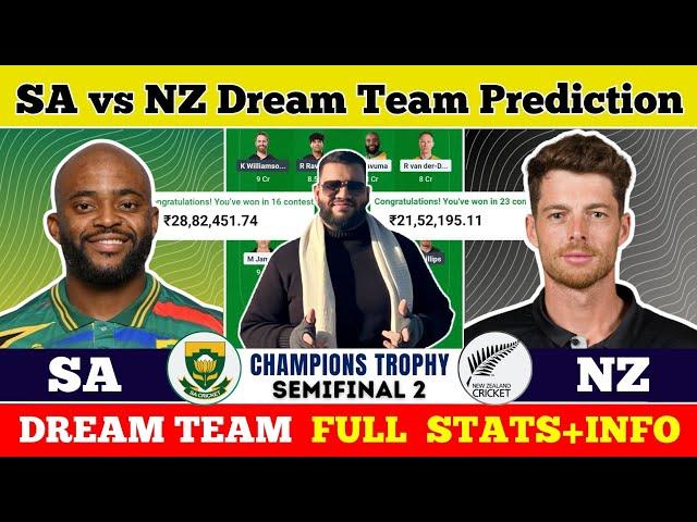 SA vs NZ Dream Team Prediction|SA vs NZ Fantasy11 Prediction|SA vs NZ Dream Team|