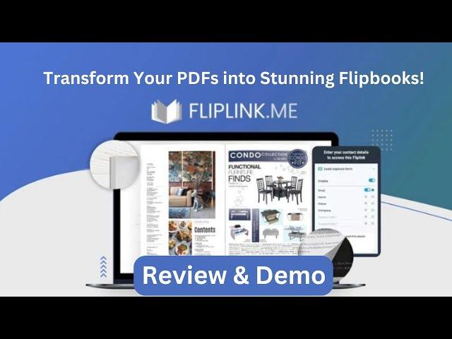 FlipLink.me Review 2024-Turn PDFs into Flipbooks for Only $129 Lifetime Deal