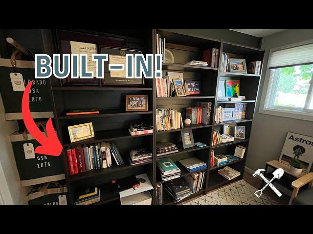 Billy Bookcase Hack! DIY Built-In Shelves