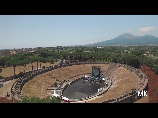 Pink Floyd David Gilmour Pompeii Amphitheatre - shot the day before the concerts - 07.06.2016