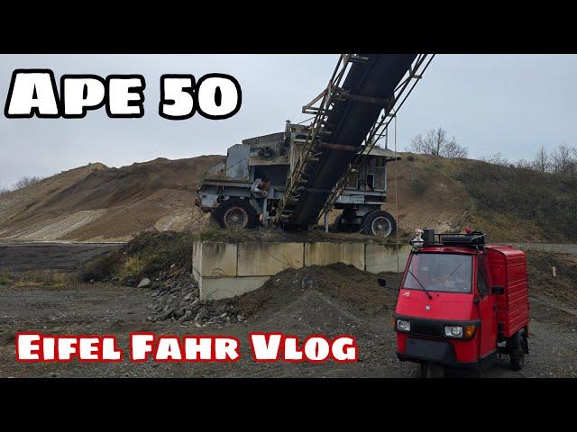 Ape 50 Eifel driving Vlog