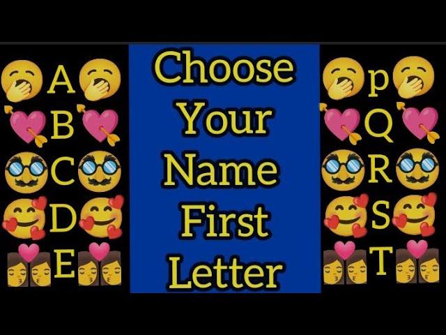 #23 Choose Your Name First Letter | Choose your Number | Love quiz game | #lovegame #tiktokgame