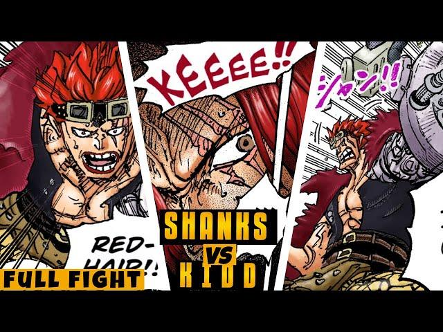 Shanks Uses Gol D Roger's Attack Against Kidd! FULL MANGA FIGHT